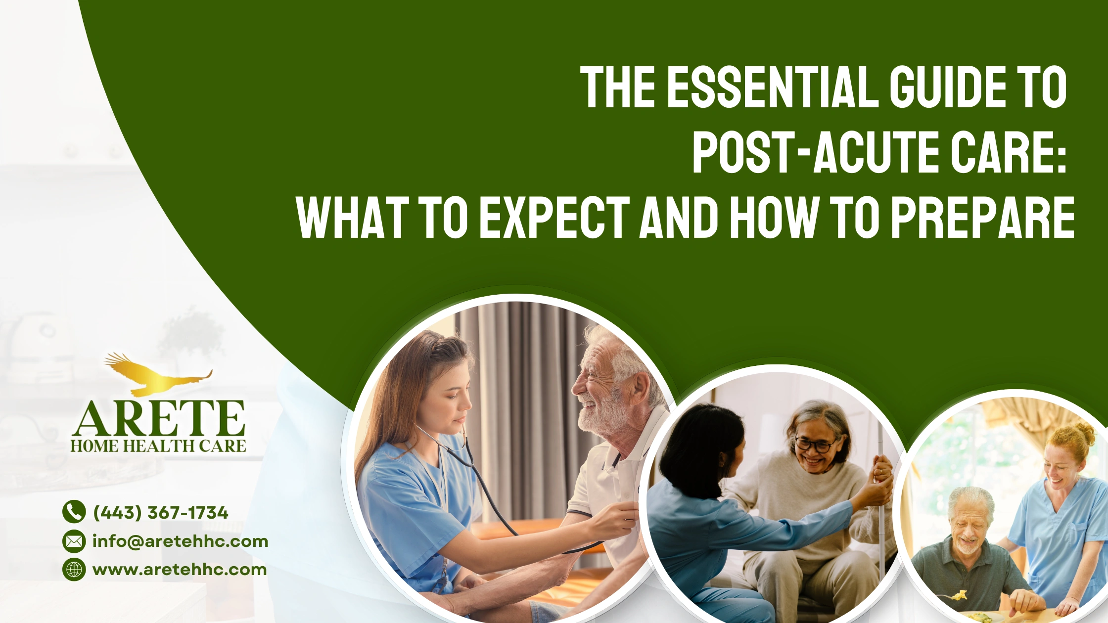 A series of images with text that reads " the essential post-accident care what to expect and how to do it."